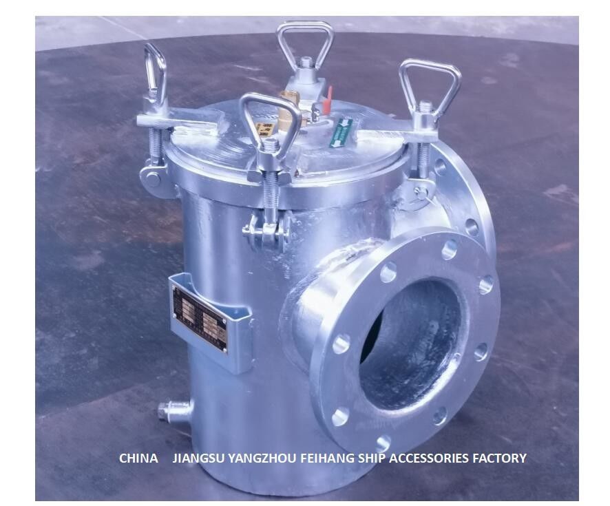 Filtro da acqua grezzo di aspirazione ad angolo retto per Marine Seawater Cooling System BRS100 CB/T497-2012