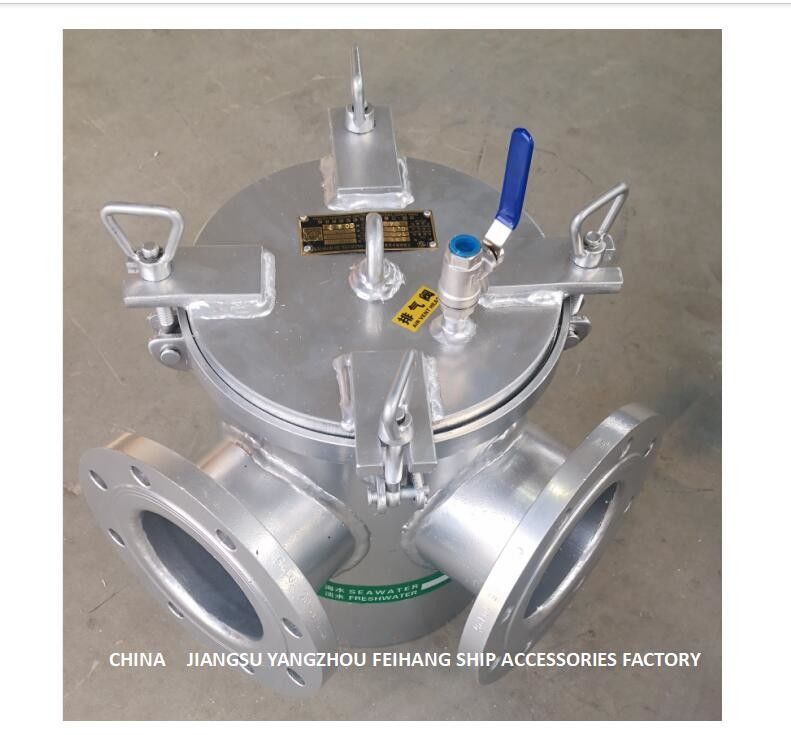 Marine Coarse Water Filter ad angolo retto, filtro da acqua grezzo di aspirazione ad angolo retto BRS125 CB/T497-2012