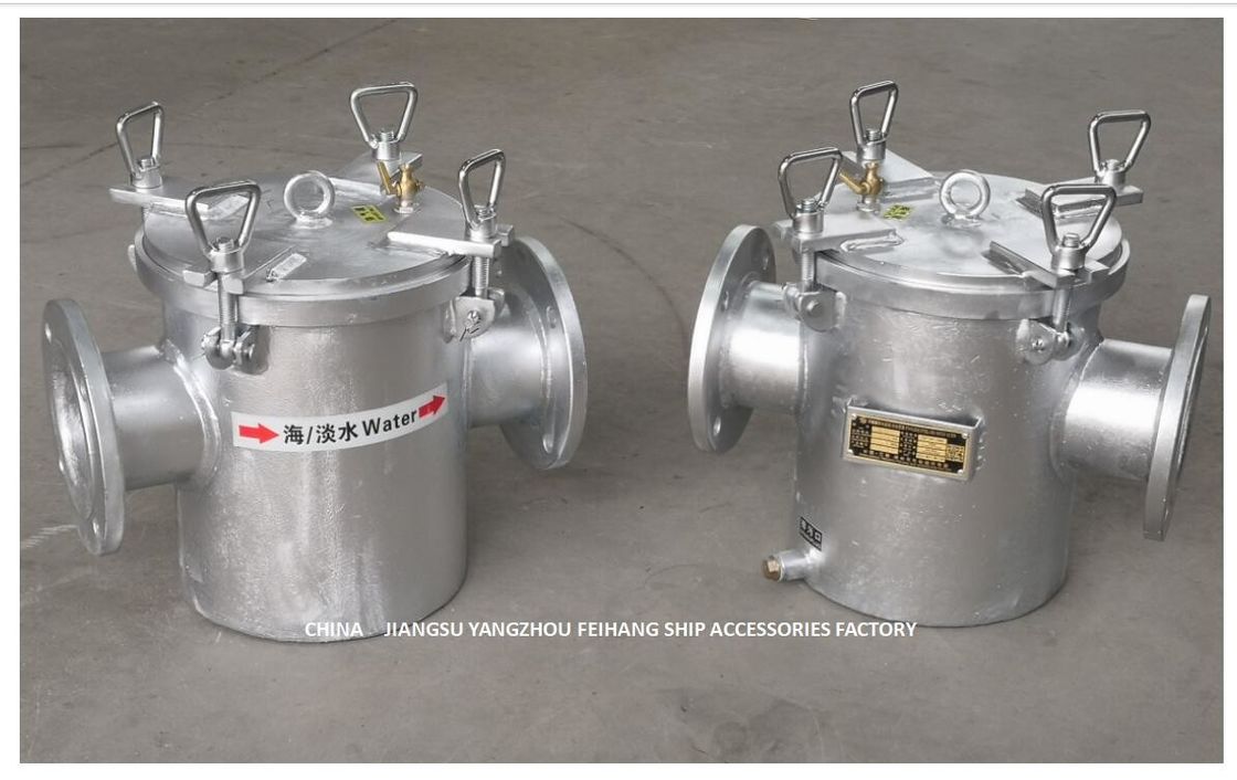 Il filtro da acqua grezzo galvanizzato del acciaio al carbonio di As125 Cb/T497-2012, il acciaio al carbonio ha galvanizzato il filtro da acqua grezzo di aspirazione