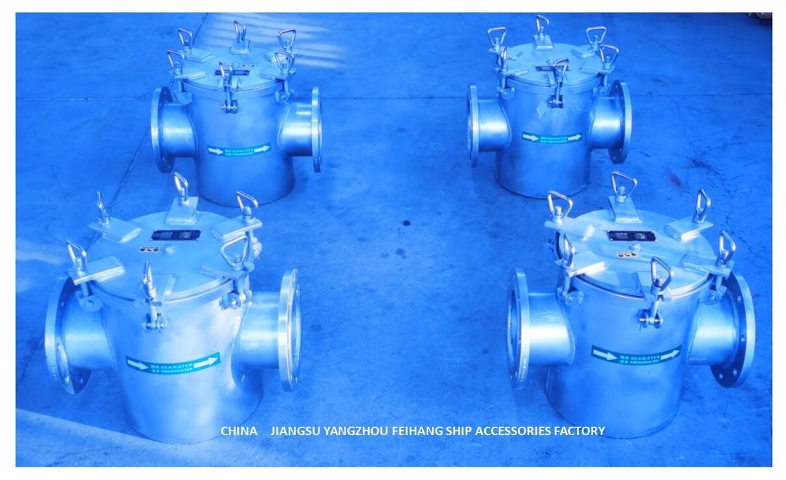 Filtro da acqua grezzo di AS150 CB/T497-2012 per il filtro diritto centrale dall'acqua di mare del sistema di raffreddamento dell'acqua dolce