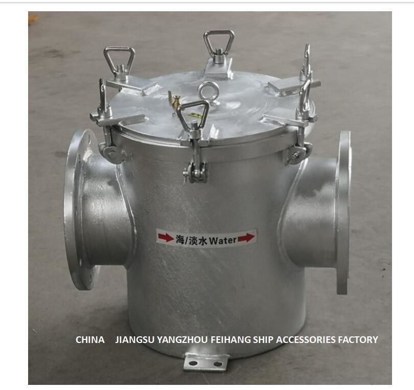 Filtro galvanizzato diretto diritto dall'acqua di mare di acciaio al carbonio per il modello ausiliario AS200 CB/T497 dell'entrata di pompa dell'acqua di mare