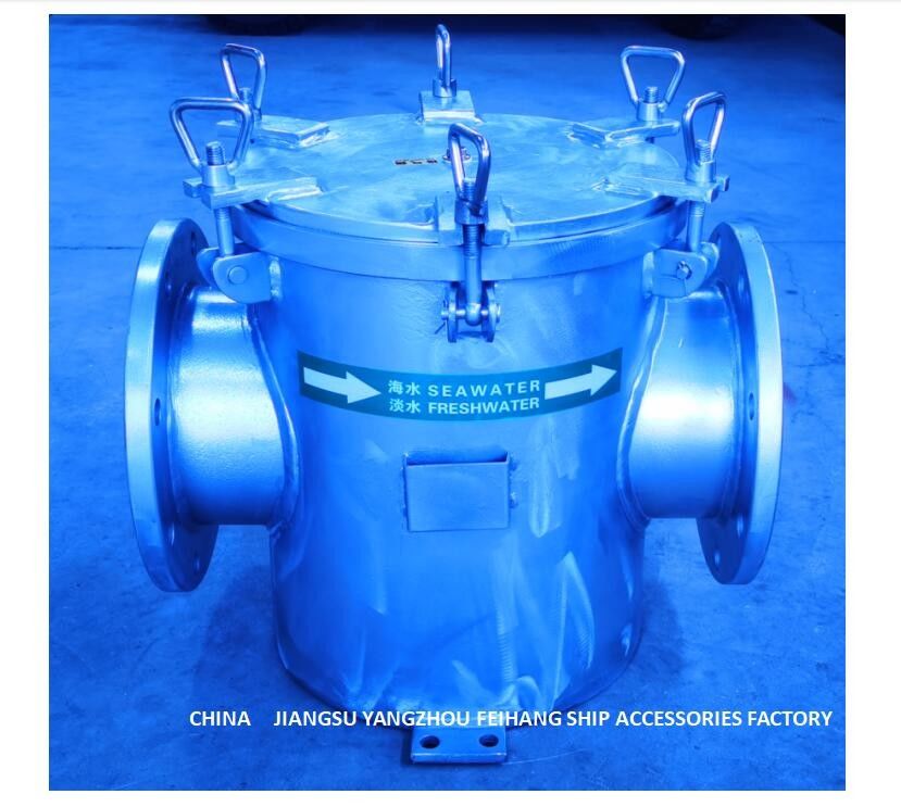 Filtro galvanizzato diretto diritto dall'acqua di mare di acciaio al carbonio per il modello ausiliario AS200 CB/T497 dell'entrata di pompa dell'acqua di mare