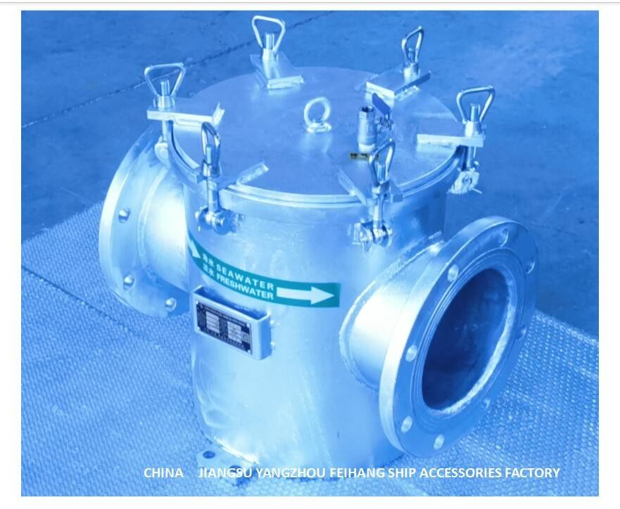 Filtro galvanizzato diretto diritto dall'acqua di mare di acciaio al carbonio per il modello ausiliario AS200 CB/T497 dell'entrata di pompa dell'acqua di mare