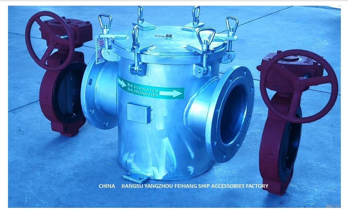 Acciaio inossidabile galvanizzato Caldo-immersione della cartuccia di filtro dal acciaio al carbonio del corpo di Marine Main Sea Water Filter A250 CB/T497