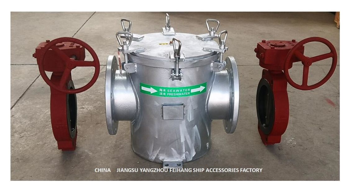 Acciaio inossidabile galvanizzato Caldo-immersione della cartuccia di filtro dal acciaio al carbonio del corpo di Marine Main Sea Water Filter A250 CB/T497