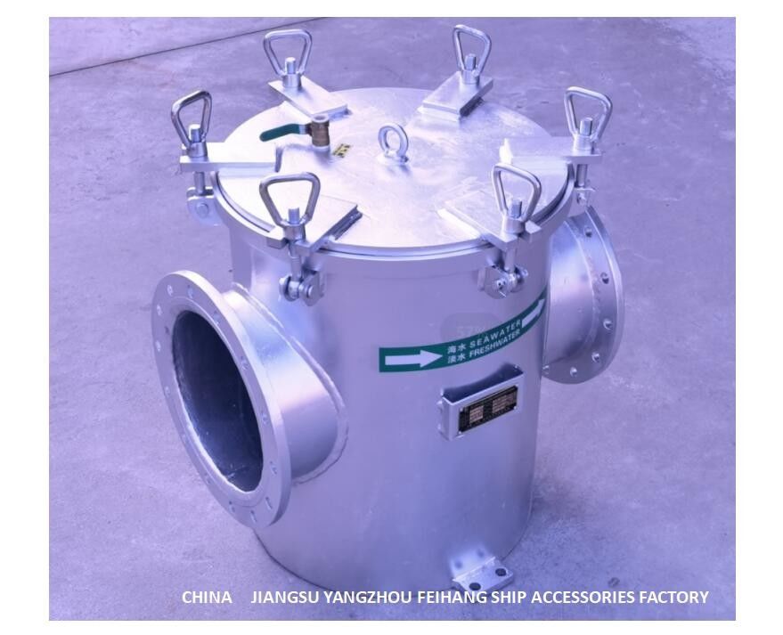 Filtro galvanizzato dall'acqua di mare del acciaio al carbonio di AS250 CBM1061-81 per l'entrata di pompa principale dell'acqua di mare