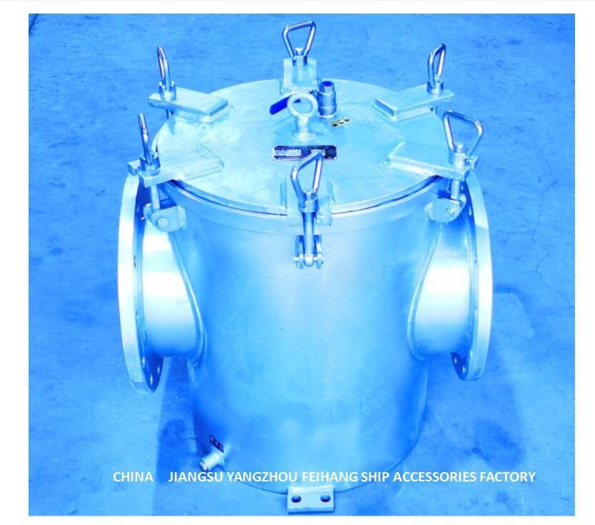 Filtro galvanizzato dall'acqua di mare del acciaio al carbonio di AS250 CBM1061-81 per l'entrata di pompa principale dell'acqua di mare