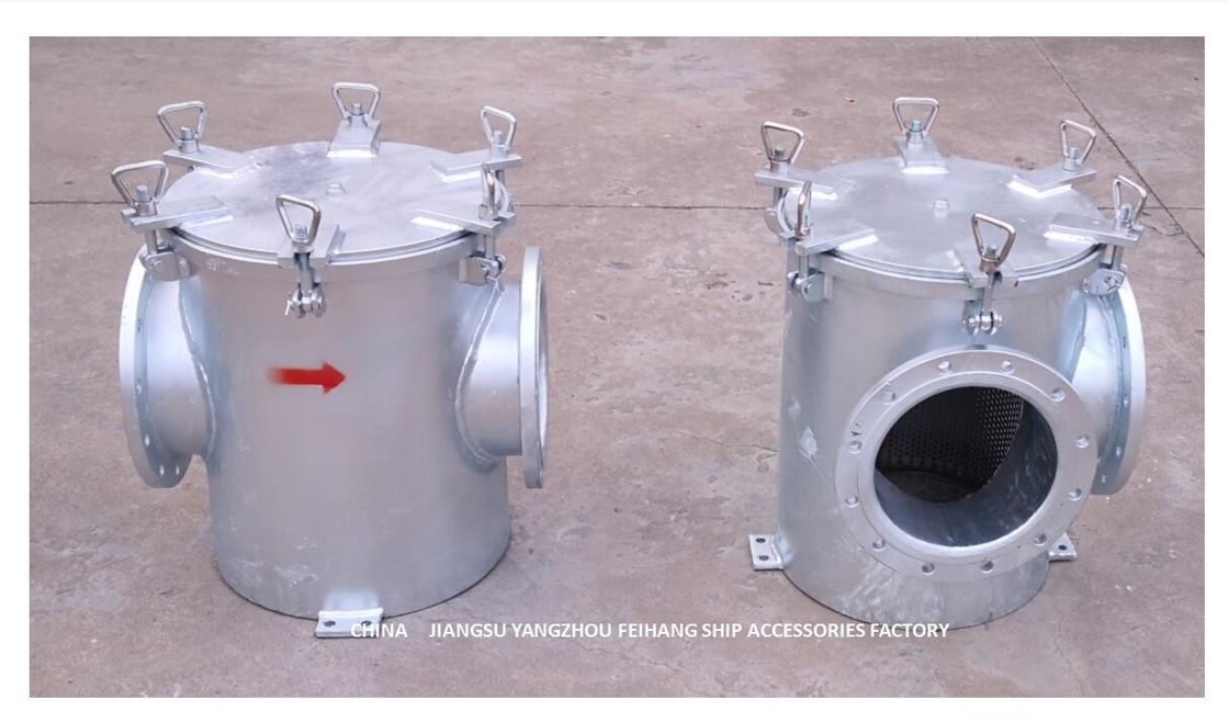 Il tipo diretto filtri del portone sottomarino ad alto livello dell'acqua di mare modella il corpo galvanizzato della immersione calda del acciaio al carbonio di AS250 CB/T497-2012