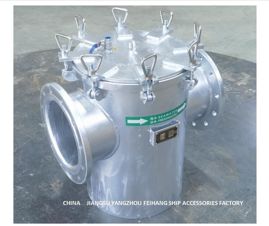 Modello galvanizzato AS250 CB/T497-2012 del filtro dall'acqua di mare di acciaio al carbonio per i filtri subacquei a basso livello dell'acqua di mare del portone