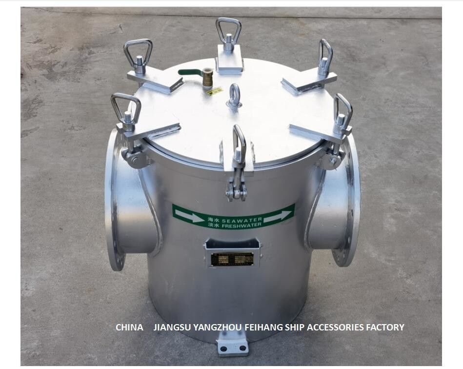 Modello galvanizzato AS250 CB/T497-2012 del filtro dall'acqua di mare di acciaio al carbonio per i filtri sottomarini ad alto livello dell'acqua di mare del portone