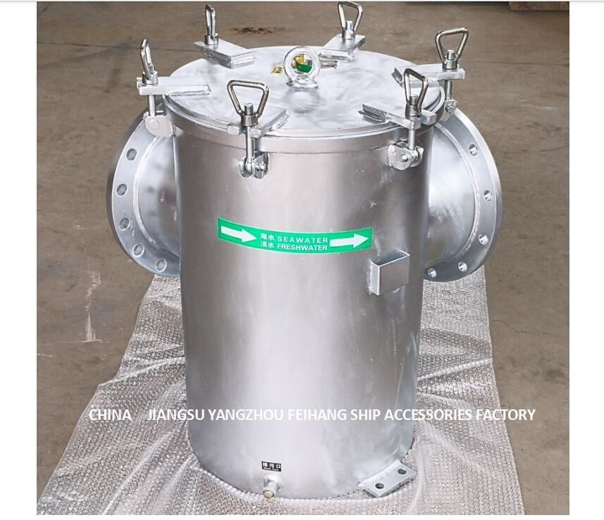 Filtro dall'acqua di mare per l'acciaio inossidabile galvanizzato sottomarino a basso livello BL350 Cb/T497-2012 del cilindro del filtrante di acciaio al carbonio di GateBody