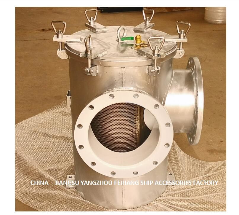Filtro principale BRS350 Cb/T497-2012 dall'acqua di mare di angolo di Marine Carbon Steel Galvanized Right