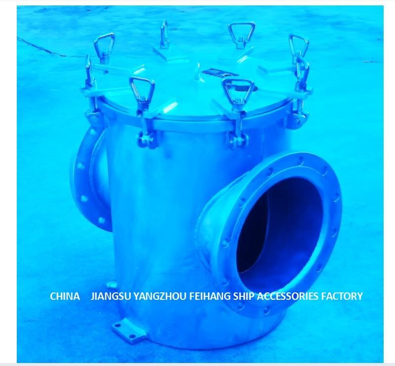 Filtro galvanizzato diritto dall'acqua di mare di acciaio al carbonio per l'entrata di pompa ausiliaria dell'acqua di mare della macchina AS300 CB/T497-2012