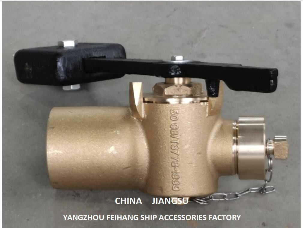 Testa di valvola di cancello a chiusura automatica in bronzo marino per tubo di sonorizzazione Dn50 Cb/T3778-99 Materiale bronzo con contrappeso