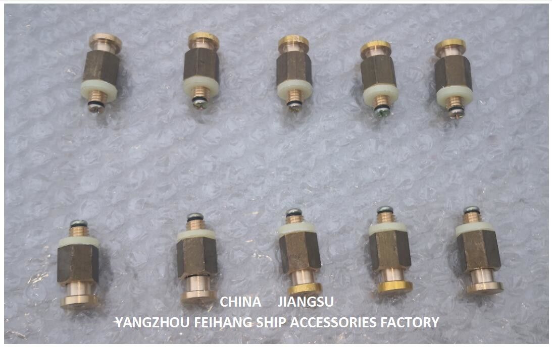 Dn6, Valvola di ventilazione auto-chiusura a molla per sonorizzazione Valvole auto-chiusure Materiale Filtro di forma di connessione in bronzo / ottone