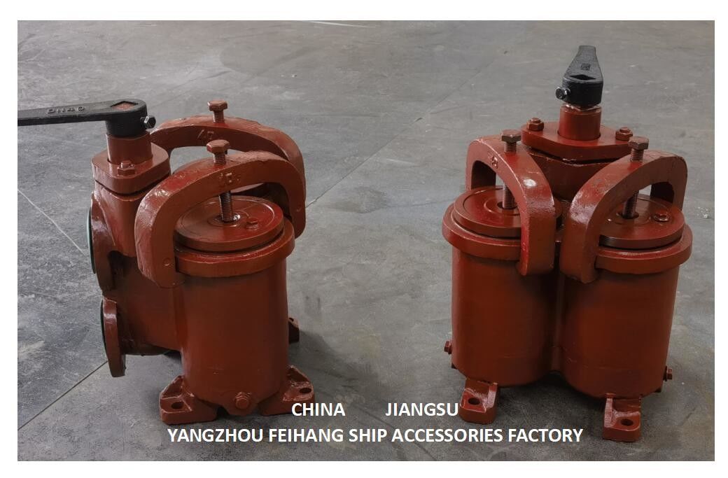 DIPLEX OIL STRAINER ((U-TYPE) JIS 5K-25-100A e piccolo DIPLEX OIL STRAINER ((U-TYPE)