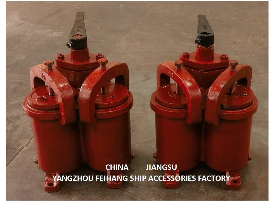 DIPLEX OIL STRAINER ((U-TYPE) JIS 5K-25-100A e piccolo DIPLEX OIL STRAINER ((U-TYPE)