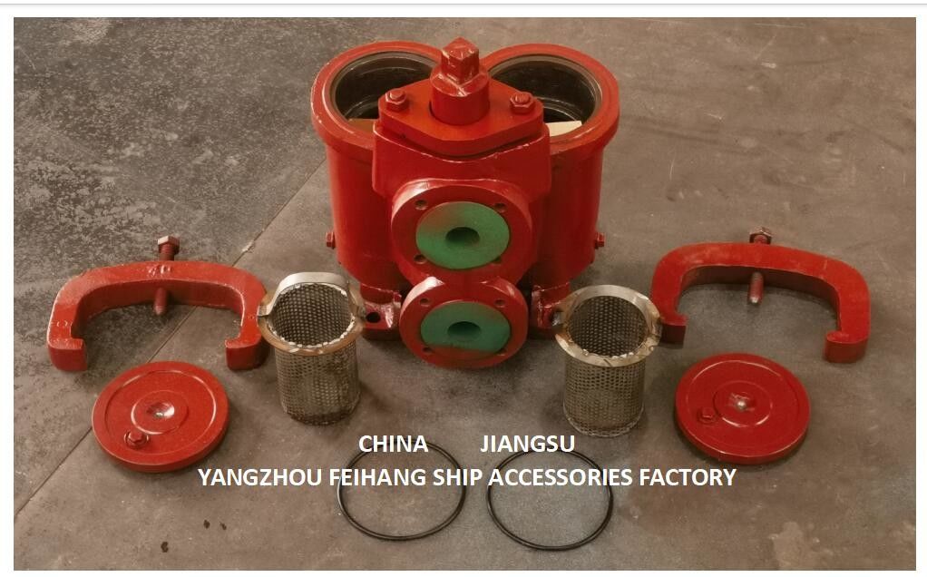 DIPLEX OIL STRAINER ((U-TYPE) JIS 5K-25-100A e piccolo DIPLEX OIL STRAINER ((U-TYPE)