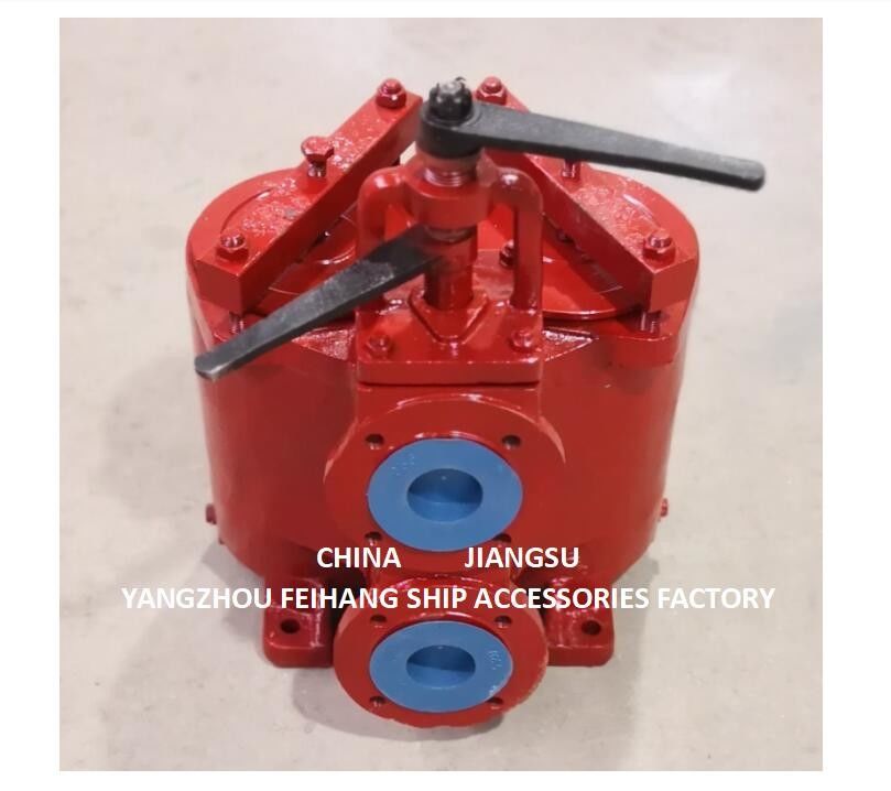 JIS 5K-80A DUPLEX OIL STRAINER ((U-TYPE) & DUPLEX OIL STRAINES MODello 5K-80A JIS F7202