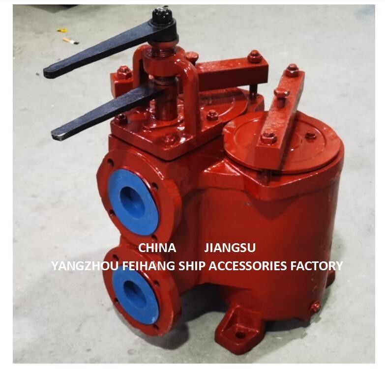 JIS 5K-100A DUPLEX OIL STRAINER ((U-TYPE) & DUPLEX OIL STRAINES MODello 5K-100A JIS F7202