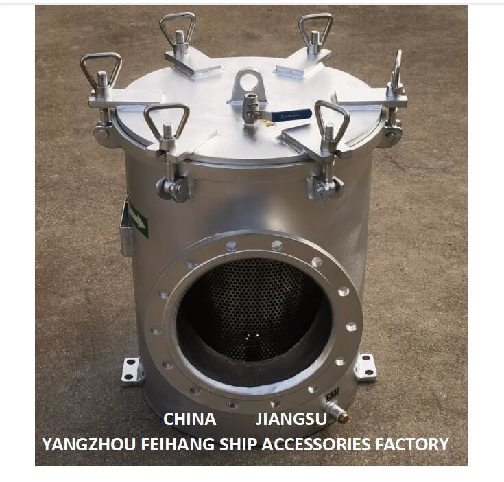 Modello AS250 CB/T497 Filtro galvanizzato in acciaio al carbonio per l'ingresso principale della pompa dell'acqua di mare