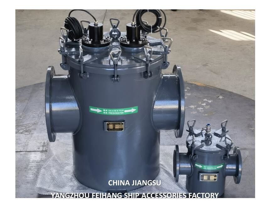 Cina Supper filtri di acqua marina con Mgps Modello As600 Cb/T497 corpo in acciaio al carbonio, cartuccia filtro in acciaio inossidabile
