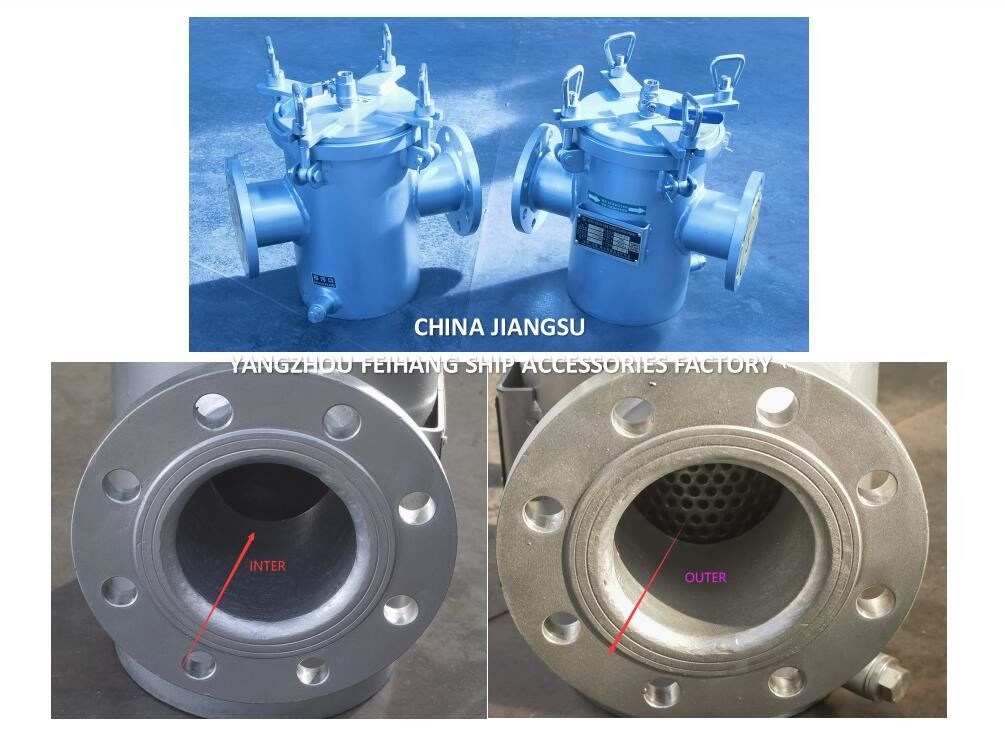 AS80 CB/T497 Filtro per acqua marina in acciaio inossidabile - Modello di filtro unico per acqua marina