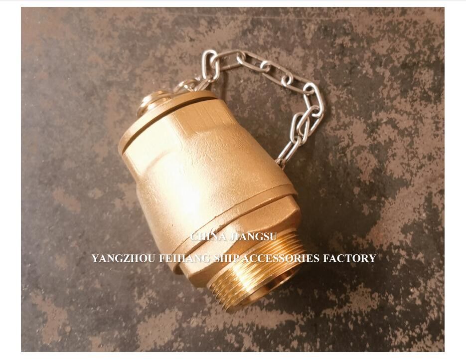 IMPA23339 FH-DN32 Valvola a sfera di scarico Corpo di ottone NPT Copertura di acciaio inossidabile