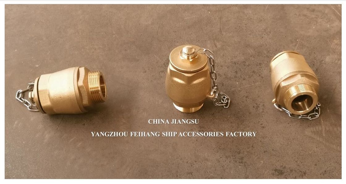 IMPA23339 FH-DN32 Valvola a sfera di scarico Corpo di ottone NPT Copertura di acciaio inossidabile