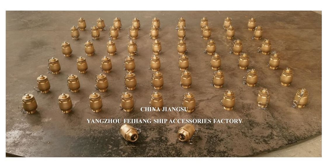 IMPA23339 FH-DN32 Valvola a sfera di scarico Corpo di ottone NPT Copertura di acciaio inossidabile