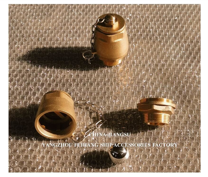 IMPA23339 Valvola a sfera di scarico marino corpo in ottone NPT copertura in acciaio inossidabile sfera galleggiante modello 32A