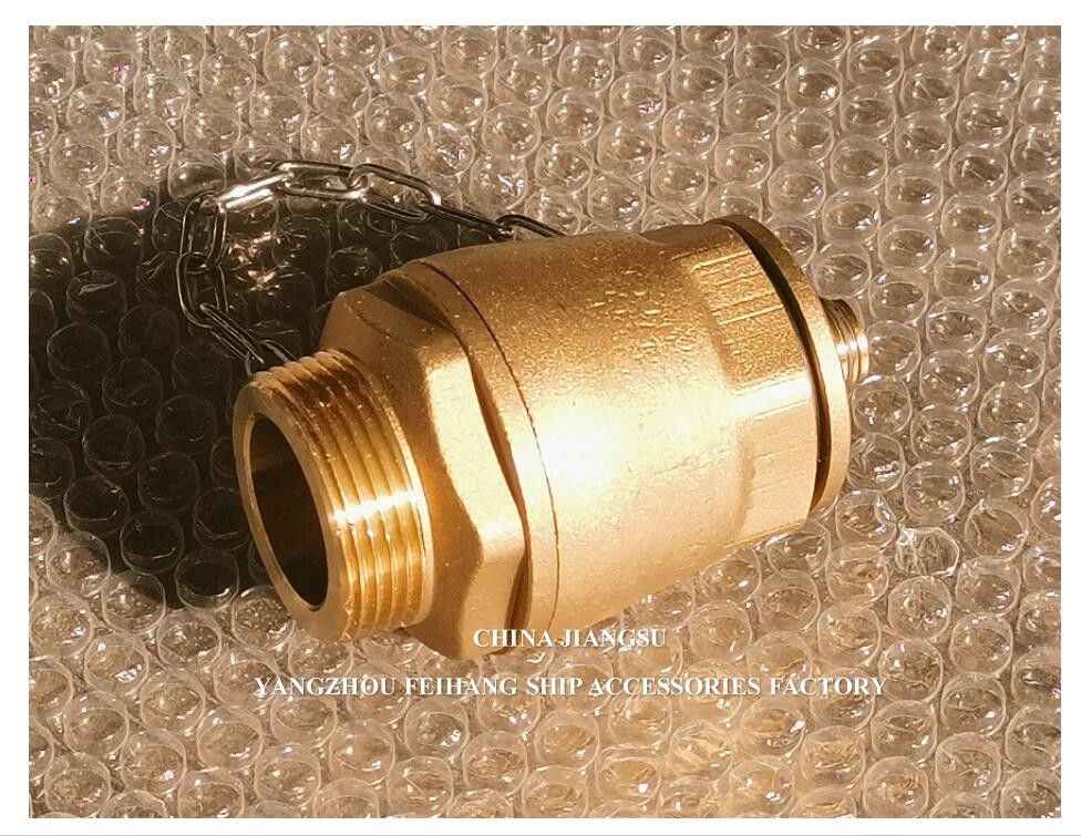 IMPA23339 FH-DN32 Valvola a sfera di scarico Corpo di ottone NPT Copertura di acciaio inossidabile