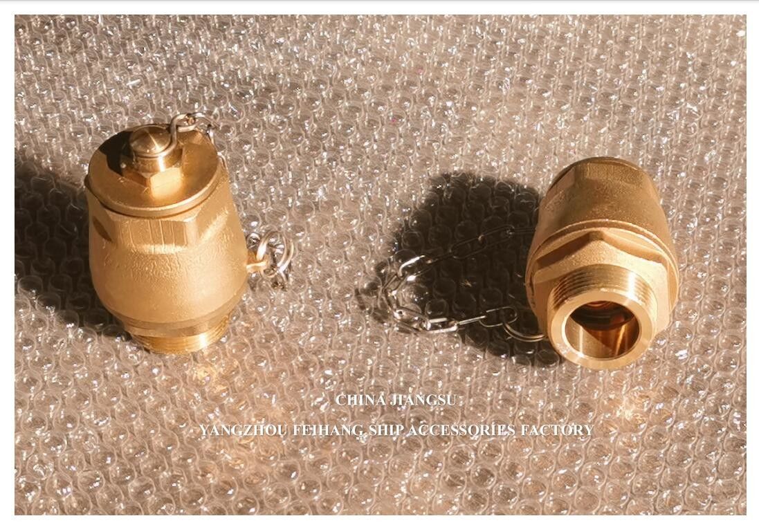 IMPA23339 Valvola a sfera di scarico marino corpo in ottone NPT copertura in acciaio inossidabile sfera galleggiante modello 32A