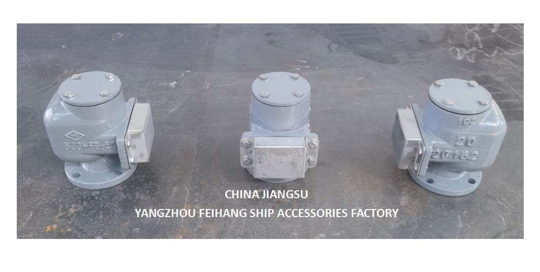 CHEAD di ventilazione del serbatoio di ferro di fusione marino533HFB-50A CON SUS316L FLOATER NBR GASKET 0.3MPA