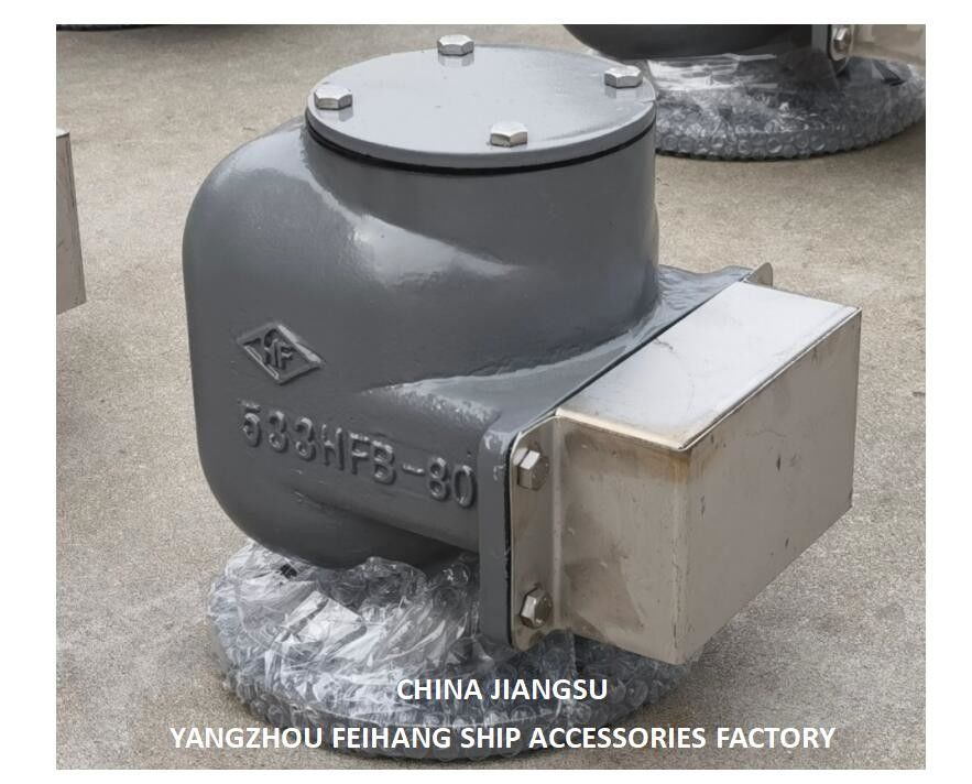 No. 533hfb-80a Testa di ventilazione per serbatoio di zavorra No. 533hfb-80a Testa di ventilazione per serbatoio di punta anteriore