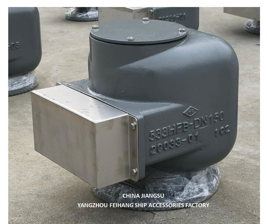 No. 533HFB-150A Testa di scarico dell'aria per serbatoio di punta anteriore Modello 533hfb-150a Testa di scarico dell'aria marina E Testa del tubo d'aria