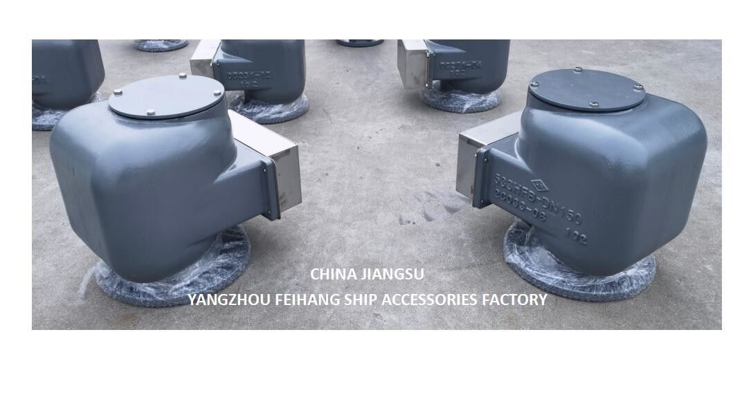 BILGE OIL W. T. VENT HEAD NO.533HFB-150A MARINE AIR PIPE HEAD BODY FAST IRON WITH STAINLESS STEEL FLAT