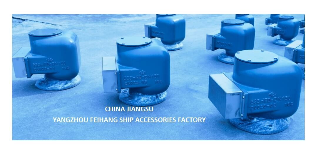BILGE OIL W. T. VENT HEAD NO.533HFB-150A MARINE AIR PIPE HEAD BODY FAST IRON WITH STAINLESS STEEL FLAT