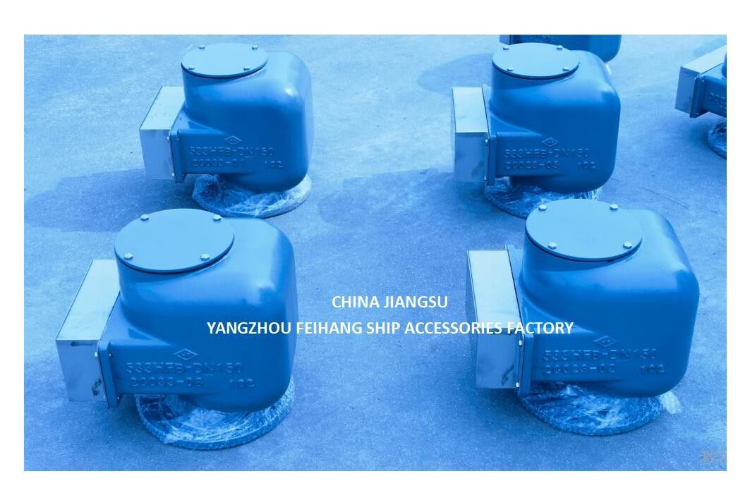 BILGE OIL W. T. VENT HEAD NO.533HFB-150A MARINE AIR PIPE HEAD BODY FAST IRON WITH STAINLESS STEEL FLAT