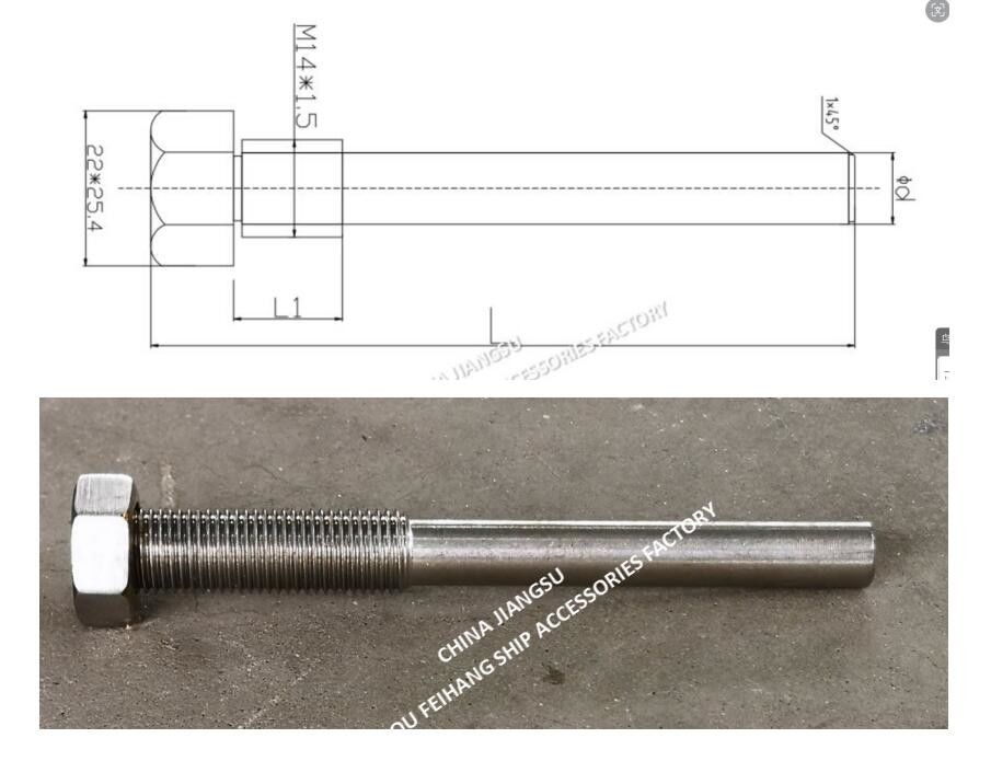 533HFB-06-Guida bullone per la testa del tubo d'aria n. 533HFB-200A & Guida per la testa di ventilazione n. 533HFB-350A Materiale: acciaio inossidabile