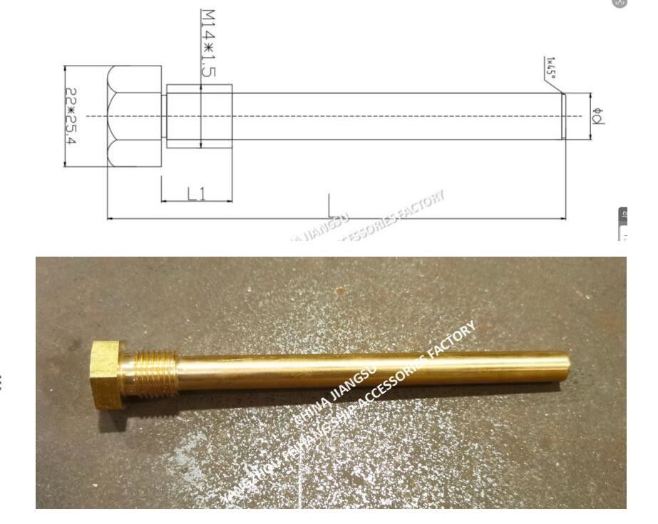 533HFB-06-Guida bullone per la testa del tubo d'aria n. 533HFB-200A & Guida per la testa di ventilazione n. 533HFB-350A Materiale: acciaio inossidabile