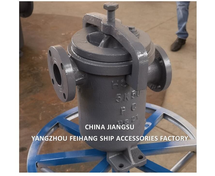CHINA FORNIRE JIS F7209 MARINE SIMPLEX FUEL STRAINER & MARINE SINGLE FILTER corpo di ferro fuso filtro in acciaio inossidabile