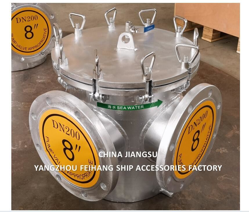 STRAIGHT THROUGH TYPE STRAINERS SEA WATER MODELAS200 CB/T497-1994 SZIE-8