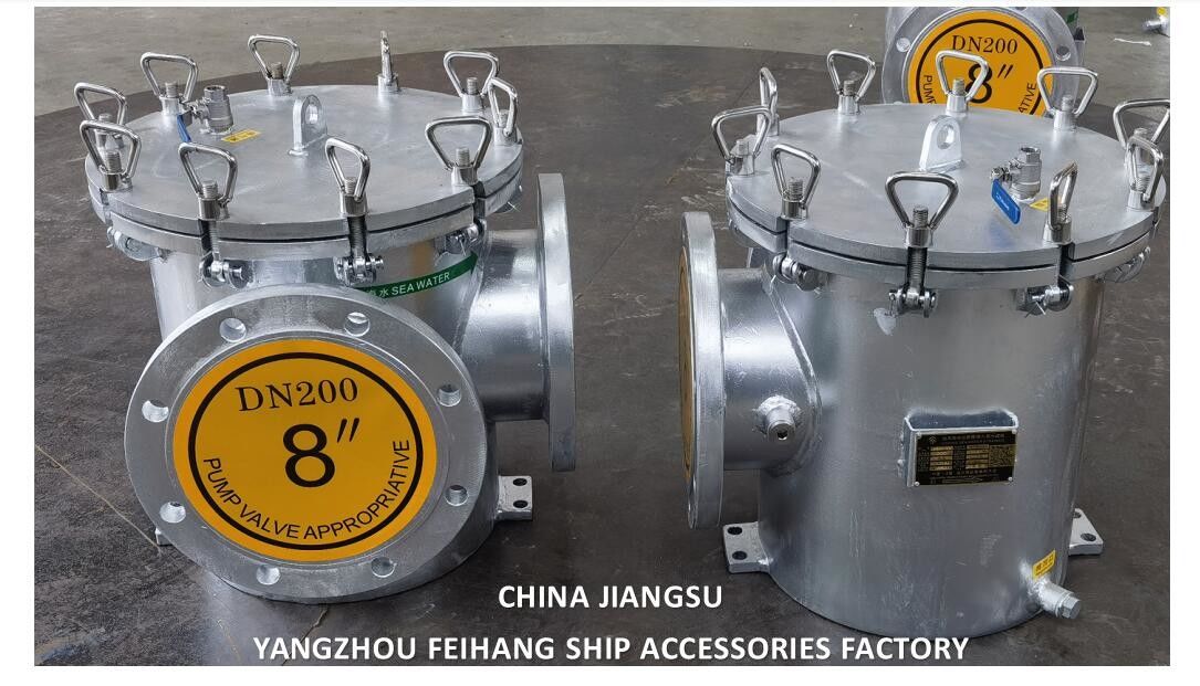STRAIGHT THROUGH TYPE STRAINERS SEA WATER MODELAS200 CB/T497-1994 SZIE-8