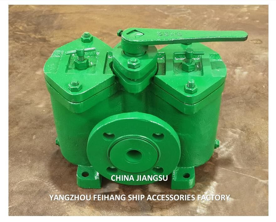 Filtro a combustibile duplex con elementi di filtraggio MODello AS32 CB/T425 FLANGE TO FLANGE -195mm FLANGE OD 120 FLANGE PCD-90m