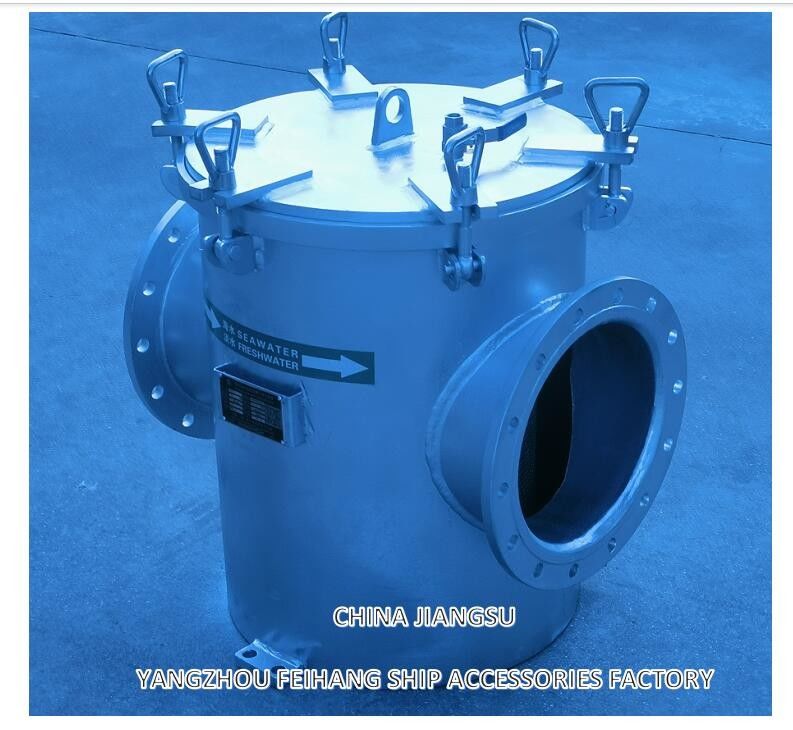 AS250 CB/T497-2012 Filtri di acque grossolane marine e filtro di acque marine Mairine corpo in acciaio al carbonio, filtro in acciaio inossidabile