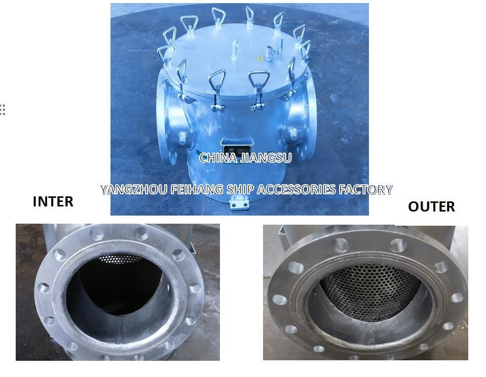 Filtro unico per l'acqua di mare - Filtro unico per l'acqua grossolana per il sistema di raffreddamento dell'acqua di mare AS250 CB/T497-1994