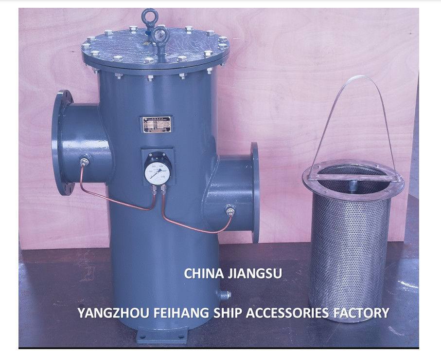 EINFACHFILTER SIMPLEX FILTRO UNICO DI OLIO DN300 PN16 FUOCO DI ACCELLIO FUOCO di acciaio inossidabile