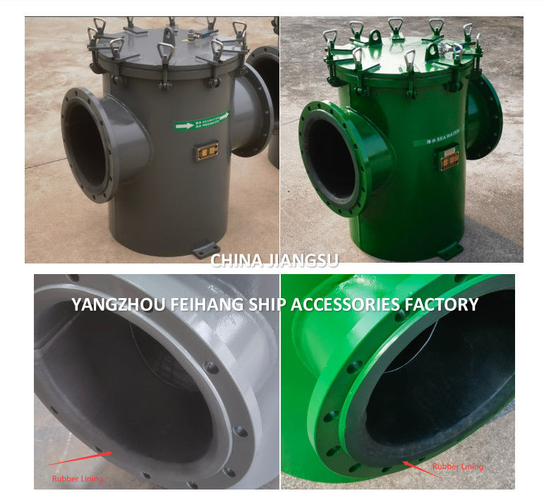 Cina AS350 CB/T497 Filtro per acqua di mare in cestello con rivestimento in gomma Fornitore - Feihang Marine