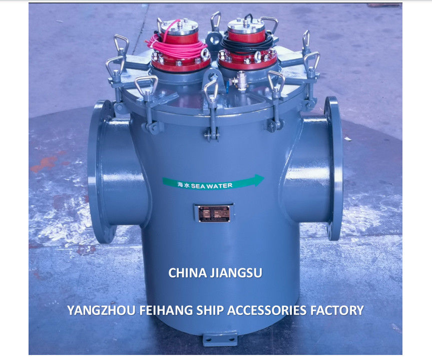 Stranieri di acqua marina modello AS350 CB/T497-2012 Corpo in acciaio al carbonio galvanizzato con sistema di prevenzione della crescita marina